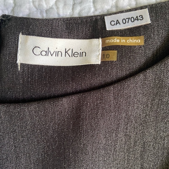 Calvin Klein Grey Dress- Size 10 - Picture 3 of 4